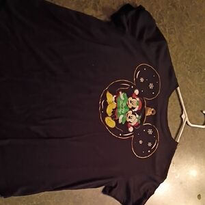 Black Disney Mickey and Minnie T-Shirt